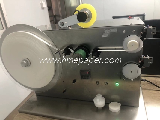 kopen Hoge capaciteit HME Filterband Winding Machine 3 inch Core Grootte 900-1200pcs/uur SUS304 Shell online manufacture