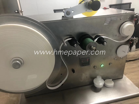 kopen Automatische HME-filterpapierband wikkelmachine SUS304 PLC-gecontroleerd handmatig bandsnijden online manufacture