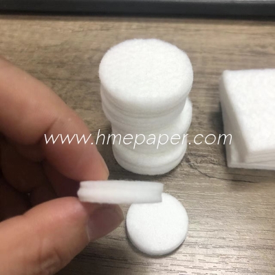 kopen Naaldfilter katoenen pulp wit cirkelvormig absorberend filterelement voor ademhalingsfilter online manufacture